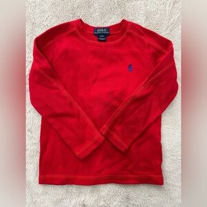 Boys Polo Ralph Lauren red shirt 3T.  100% cotton.